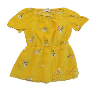 Loft Girls Yellow Floral Dress size: 3-4T